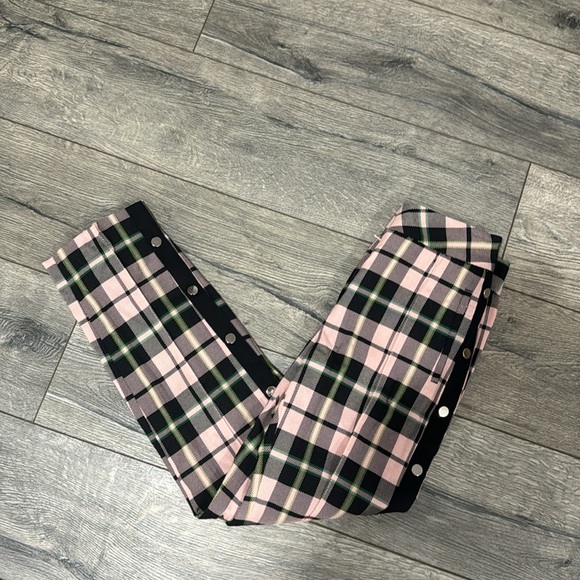 NEW • VERONICA BEARD • Women’s Irving Pant Checkered Pink Black Straight Leg 4 - Picture 3 of 5